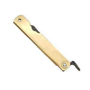 Lama giapponese in acciaio damasco di alta qualità e manico in acciaio inossidabile coltello pieghevole <span class=keywords><strong>Higonokami</strong></span> - Product Image 4