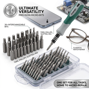 Set di 63 Utensili Compatti per la Casa in Valigetta Resistente, Kit di Riparazione Salvaspazio per Casa, Garage e Emergenze Auto - Product Image 3