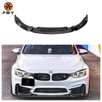 Lame de pare-chocs avant en fibre de carbone de style VRS de haute qualité pour BMW F80 F81 M3 F82 F83 M4 2014-2019 – Kit carrosserie avant