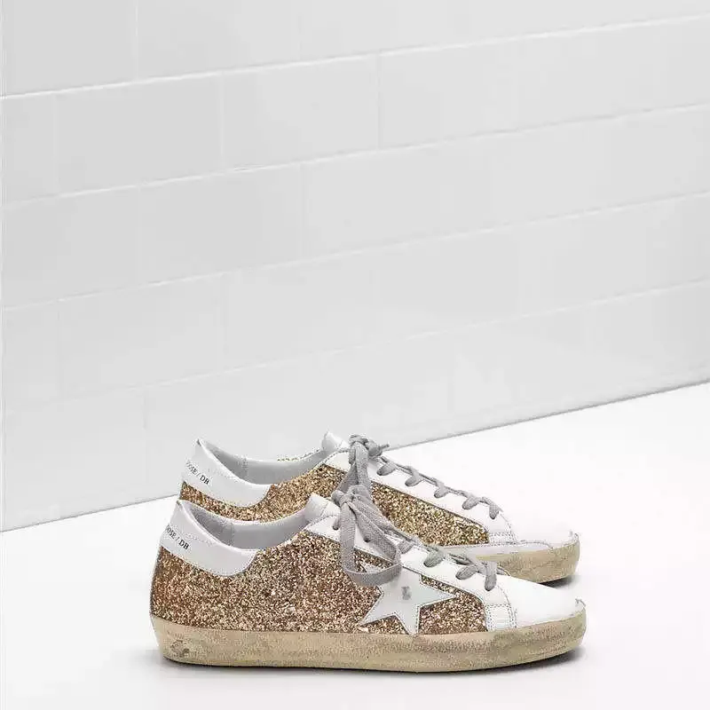 Goldens SNEAKERS SUPER STAR IN CAMOSCIO E STELLA EFFETTO STICKERS blue suede pink gooses Shoes