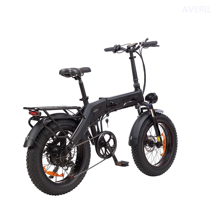 Çok popüler yağ lastik katlanır E bisiklet 20 "katlanabilir 500w 1000w katlanır kar plaj bisiklet bisiklet Ebike, yağ lastik bisiklet