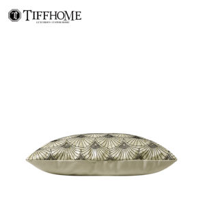 <span class=keywords><strong>Coussin</strong></span> lombaire Tiff Home Art Déco à motif festonné, tissu tissé vintage <span class=keywords><strong>noir</strong></span> <span class=keywords><strong>et</strong></span> <span class=keywords><strong>beige</strong></span>, <span class=keywords><strong>coussin</strong></span> décoratif pour salon, canapé - Product Image 4