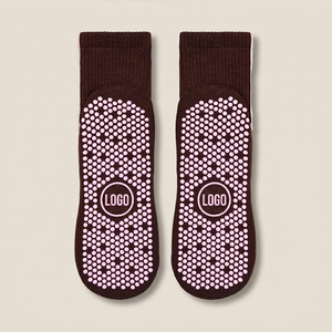 Customizable Logo Non-Slip <b>Socks</b> With Dot <b>Grip</b> And Color Block Design For Women Ankle Length Anti-Slip Floor <b>Socks</b> - Product Image 3