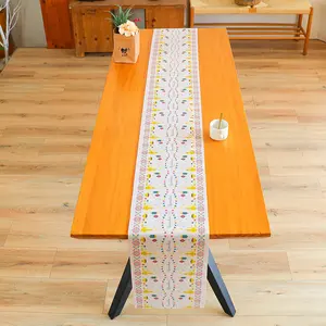 <span class=keywords><strong>Runner</strong></span> da Tavola <span class=keywords><strong>Rettangolare</strong></span> in Poliestere con Motivo Scenico Moderno Stampato <span class=keywords><strong>per</strong></span> Decorazione Casa - Product Image 3