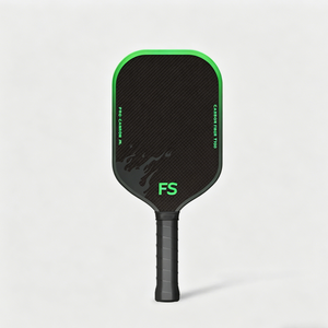 FitSpark Green Flame Gen 3+ Giro acelerado, fricción mejorada, mayor agarre al pelota, superficie texturizada de fibra de carbono cruda para pickleball - Product Image 1