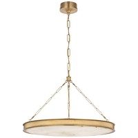 Iluminación de decoración de interiores moderna, proyecto de Villa de Hotel, luz de techo de cobre, colgante de alabastro de latón, lámpara colgante, lámpara de araña