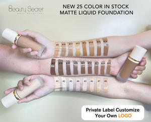 Tube <span class=keywords><strong>de</strong></span> marque privée DIY protection solaire fond <span class=keywords><strong>de</strong></span> <span class=keywords><strong>teint</strong></span> <span class=keywords><strong>teint</strong></span>é crème solaire biologique longue durée pour tous les tons <span class=keywords><strong>de</strong></span> peau emballage rond - Product Image 2