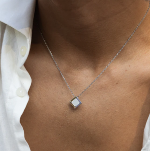 Inspire Jewelry Diseño de popularidad Collar Balear de acero inoxidable Collar de cadena romboidal Joyería de Venta caliente para mujer - Product Image 3