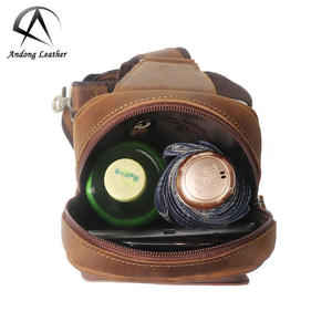 Bolso Bandolera Retro de Cuero Genuino de Vaca de Fábrica Andong para Hombre, Bolsos de Hombro de Cuero Crazy Horse, Bolso de Mano para Hombre para Actividades al Aire Libre - Product Image 5
