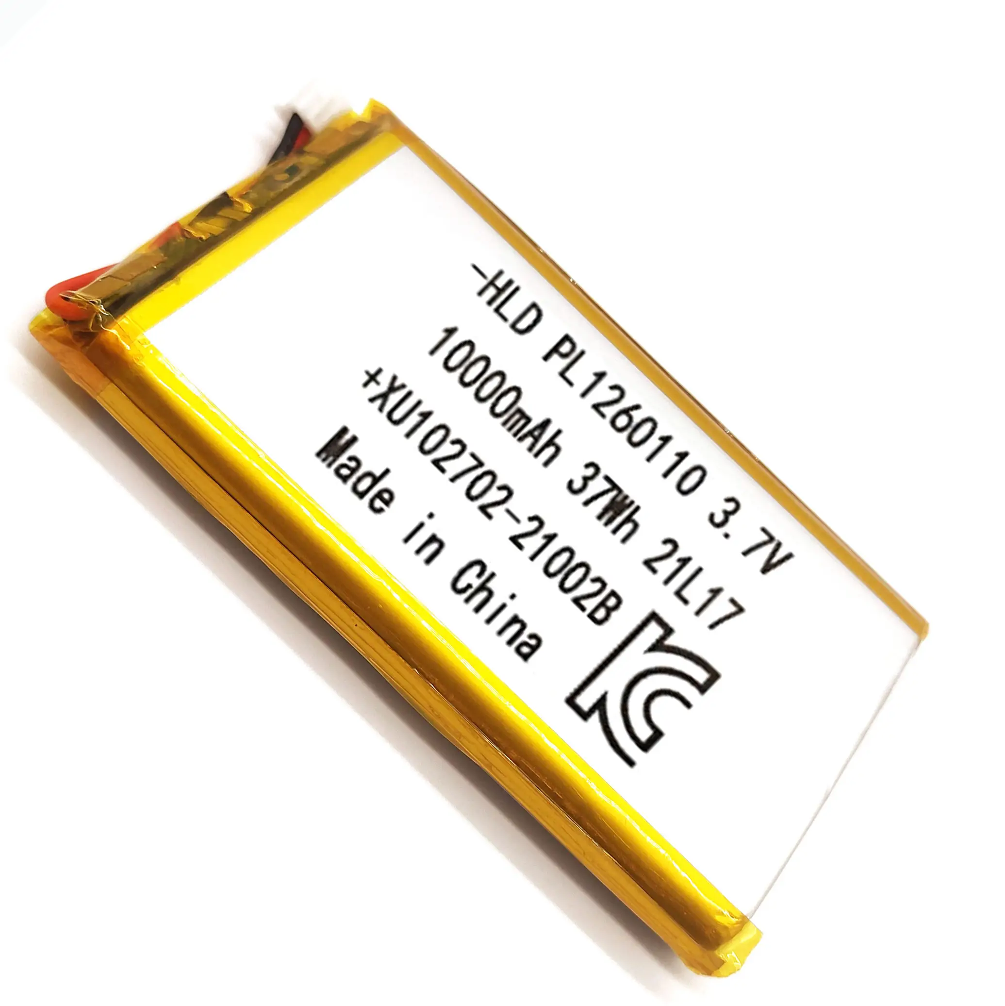 Kc Certified 1260110 Rechargeable Big Lipo 3.7 V 10000Mah Charging Ternary Lipo Lithium Polymer Battery For Power Bank