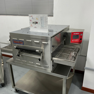 Có kinh nghiệm làm bánh Pizza Pao Maker Arabic pita Máy bánh mì với lò nướng Dominos máy sản xuất bánh Pizza 20 inch băng tải lò - Product Image 6