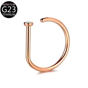 Titan G23/F136 d-loại mũi <span class=keywords><strong>Stud</strong></span> xuyên mũi Vòng trang sức chân không mạ mũi xuyên mục mũi sụn Vòng - Product Image 6