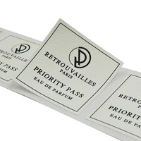 Individuell Bedruckte Logos, Günstige Matte Schwarze Laminierte Aufkleber, Quadratische Kerzengläser, Parfümflaschen, Verpackungsetiketten