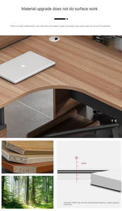 Mobiliario de oficina modular tipo <span class=keywords><strong>L</strong></span> moderno, escritorio de ordenador de negocios, estación de trabajo con partición para uso comercial - Product Image 4