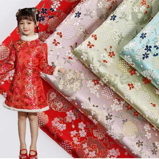 heavy embroidery jacquard fabric for dress fashion palace style jacquard fabric 3D pattern jacquard fabric