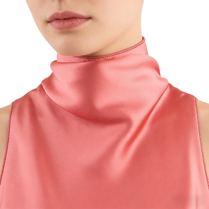 Robe maxi d'été élégante en tissu tissé sans manches, col rond, coupe évasée, rouge |   Robe de plage style bohème pour les vacances |   Robe d'été pour femmes - Product Image 5
