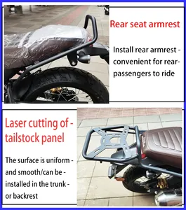 Nueva Barra Anticaídas de Acero Grueso Kodo CB190SS, Parachoques Anticaídas, Portaequipajes Trasero, Kit de Modificación de Pasamanos para Motocicletas - Product Image 6