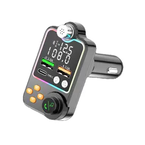 2022 Hot Selling Car <strong>Bluetooth</strong>-Kit PD 3.1A Dual USB Phone Charger BT5.0 <strong>Bluetooth</strong>-MP3 Player FM Transmitter - Product Image 1