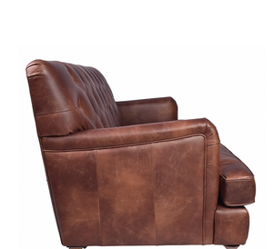 Juego de Sofás Chesterfield de Cuero Genuino de Lujo Directo de Fábrica, Sofá Individual, Doble y Triple para Sala de Estar, Sofá de Primera Calidad - Product Image 4