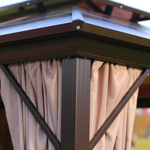 Moderne Aluminium Patio Metalen Paviljoen Resistente Luifel Tuinhuisje <span class=keywords><strong>Pergola</strong></span> Voor Achtertuin Gazon Park Tuin Fabriek Groothandel Outdoor - Product Image 6