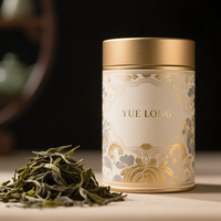 Boîtes de thé cylindriques en carton de qualité alimentaire personnalisées de luxe, tubes en papier ronds pour l'emballage alimentaire