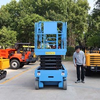Plateforme élévatrice à ciseaux électrique sur chenilles de 16 m GS1416TL, capacité de 450 kg, avec extension de 1100 mm pour travaux en hauteur