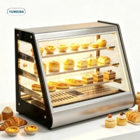Vitrine chauffante professionnelle pour aliments chauds, chauffe-plats commercial pour boulangerie, pâtisserie, et utilisation en magasin de proximité