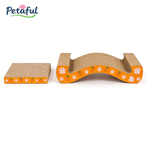 Tiragraffi per Gatti a Forma di M in Cartone Ondulato Ecologico ad Alta Densità, Doppio Lato, Vendita all'Ingrosso - Product Image 6