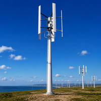 Éolienne verticale de type H 50 kW à faible régime et couple élevé avec frein automatique 690 V CC pour site télécom distant