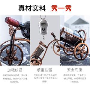 ที่วางขวดไวน์รูปจักรยานโลหะวินเทจ ทำมือ สำหรับตกแต่งบ้าน ปาร์ตี้ หรือบาร์ - Product Image 5