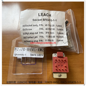 Relé Leach FD470-H4VL-XWZ SFE470-1-1, Base Sellada, Miniatura, DPDT, Alta Potencia, CA/CC, Uso General - Product Image 3