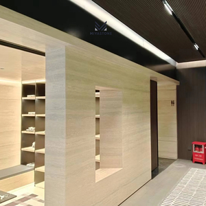 Piedra de travertino italiano Premium pulido textura única diseño moderno para Villa de lujo diseño gráfico interior - Product Image 1