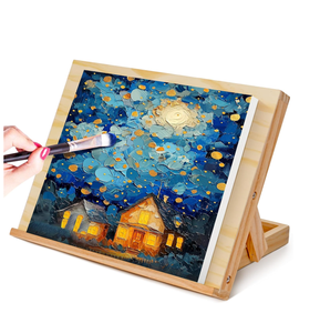 Caballete de Arte con Ángulo Ajustable, Caballete de Mesa para Pintar, Tablero de Dibujo de Madera para Artistas, Principiantes y Estudiantes - Product Image 1