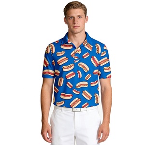 <strong>2026</strong> Golf Wear Hot Selling Top Quality Custom Sublimation Printing Casual Comfortable Golf Tops Golf Men <strong>Polo</strong> Shirts - Product Image 3