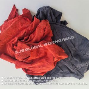 Trapos de Algodón Reciclado de Colores Variados de 10kg, 20kg, 25kg, Trapos de Mecánico de 100KG para Limpieza - Product Image 4