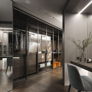 خزائن ملابس إيطالية فاخرة مخصصة الأكثر مبيعًا في أوروبا، خزائن بنفس الطراز من جينغشون، خزائن خشب البلوط الصلب للمنزل بأكمله - Product Image 5