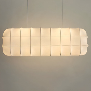 Lustre design en forme longue, blanc, à LED, pour restaurant, café, bar - Product Image 4
