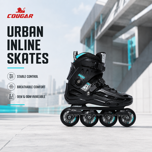 MZS509C COUGAR OEM ODM <span class=keywords><strong>Pattini</strong></span> in Linea <span class=keywords><strong>a</strong></span> <span class=keywords><strong>4</strong></span> Ruote Personalizzati, Traspiranti e Stabili per Adulti, per Allenamento Urbano - Product Image 1