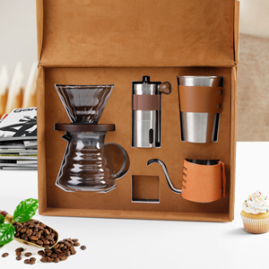 Bộ dụng cụ pha cà phê thủ công, bộ pha cà phê Pour Over, máy pha cà phê, máy xay cà phê bằng tay, bộ quà tặng kỷ niệm sinh nhật - Product Image 1