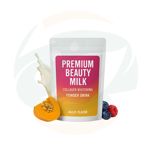 תוסף תזונה פרטי (OEM) גלוטתיון פרימיום, אבקת חלב יופי בטעם תות-מלון, משקה אבקת קולגן לתוסף תזונה לעור - Product Image 1