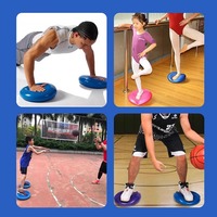 Tapis d'équilibre de yoga en PVC, coussin de massage gonflable, épaissi, anti-explosion, tapis de rééducation pieds nus, entraîneur d'équilibre doux