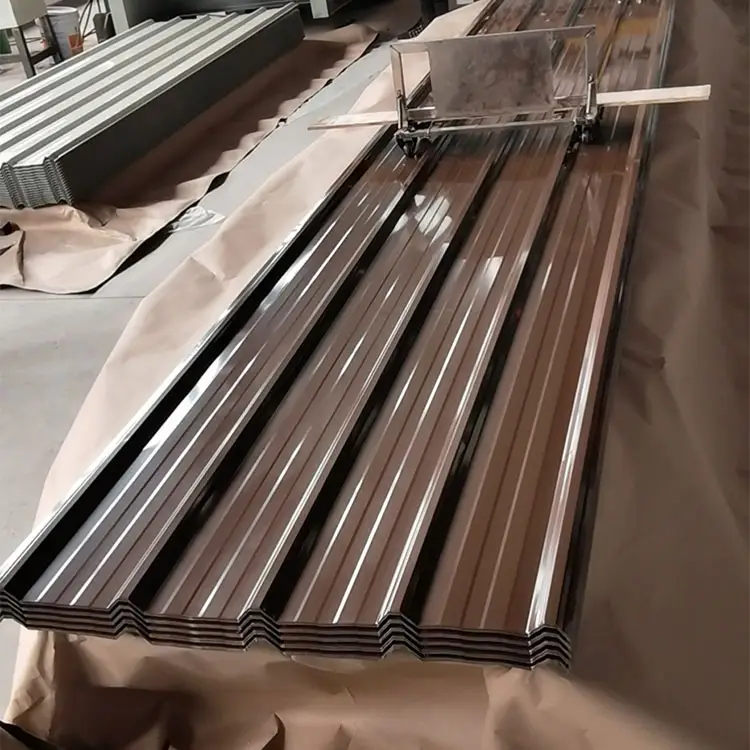 Láminas de techo de Metal con revestimiento de Color, 0,2-4mm, tejas de acero, Panel ligero de placas de azulejos de Zinc corrugado