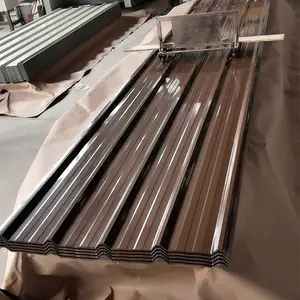 컬러 코팅 0.2 ~ 4mm 금속 지붕 시트 가격 철강 대상 포진 경량 아연 골판지 루핑 타일 플레이트 패널