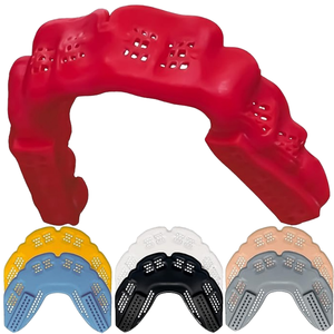 Protège-dents Siddiqui Hosinex BM EVA 2,4 mm fin Microfit pour football, hockey, lacrosse, baseball, softball, basketball, jeunes et adultes, souple - Product Image 1