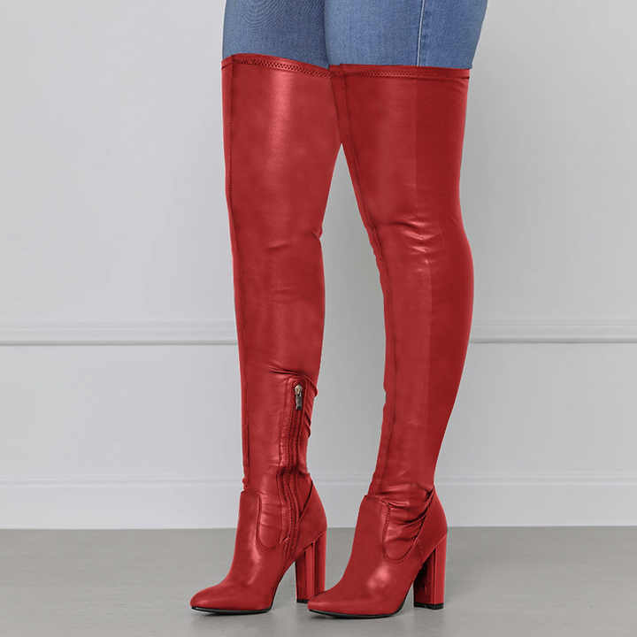 Busy Girl AB1002 Women Thigh High Boots - Stylish & Comfortable