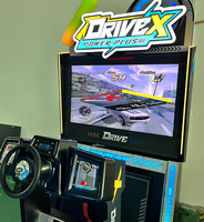 Simulateur de course automobile pour borne d'arcade à monnayeur, simulateur de conduite de divertissement, avec garantie d'un an