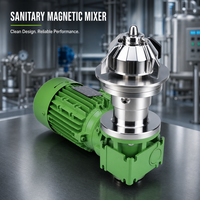 Agitateur magnétique à fond à faible cisaillement en acier inoxydable sanitaire industriel