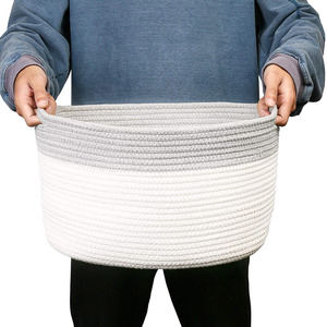 Nouveau <span class=keywords><strong>Panier</strong></span> Pliable Tressé <span class=keywords><strong>en</strong></span> Corde de Coton pour Animaux de Compagnie (Chats et Chiens) – Vente <span class=keywords><strong>en</strong></span> Gros à Prix Abordable, Faible MOQ - Product Image 3