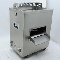 Trancheuse à viande fraîche commerciale Vleda, poisson, poulet, poitrine de bœuf, 3KW 380V, machine à trancher la viande automatique avec 1 an de garantie