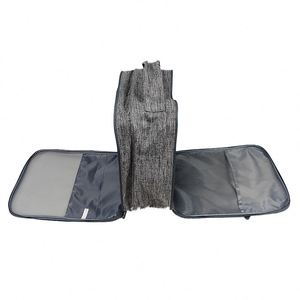 Sac de rangement pour chaussures de voyage en polyester avec logo personnalisé en gros, imperméable, avec fermeture éclair - Product Image 5
